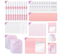 SAVILAND All-in-1 Press on Nail Tool Kit: 20 PCS Press on Nail Kit with Everything Include Nail Glue| Adhesive Tabs| Mini Nail File| Sticks| Cleaning Pad| Compact Nail Prep Set for Salon Business