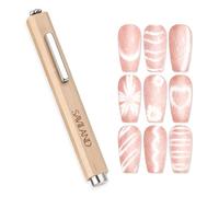 SAVILAND Cat Eye Magnet for Nails, 3-in-1 Nail Magnet Ultra-Strong Suction | N35 Neodymium Magnet Wand Diverse Effect Double Ended Nail Art Tools for Cat Eye Gel Polish Home DIY Manicure Accessories