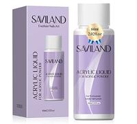 Saviland MMA Free Acrylic Liquid 60ml, Low Odor Non-Yellowing Monomer for Nail Extensions & DIY Manicure