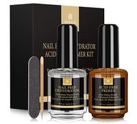 SAVILAND Nail Dehydrator and Primer: 2PCS 15ml Natural Acid-Free | Nail Prep Dehydrate Fast Dry Superior Non Acid Bonding Primer Set for Gel Nails Polish Acrylic Powder Nail Supplies