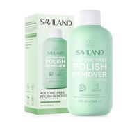 SAVILAND Plant-Based & Natural Nail Polish Remover: Non-Acetone Polish Remover Gentle Fingernail Polish Remover with Shea Butter Castor Oil Vitamin E for Nail Care Home 200ml