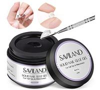 SAVILAND Solid Nail Glue Gel: 15g Extra Strong & Long-Lasting Adhesive for Press-On Nails, Acrylics & False Tips Non-Sticky Formula 3D Nail Art Gel for DIY Nail Decorations