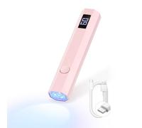 SAVILAND U V Light for Gel Nails: Flash Curing Nail Dryer with Dual Timer Setting LCD Display Screen Rechargeable Mini Gel Nail Lamp Nail Tech Must Haves Nail Supplies for Manicure Predicure