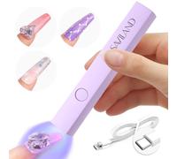 SAVILAND UV Nail Lamp 10s Fast Curing: Handheld UV Light for Gel Nails 180mAh Rechargeable Nail Dryer 3W Portable Mini Timer LED Nail Light for Press Ons Nails Salon Professional Use