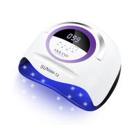 SAVILAND UV Nail Lamp: 300W Powerful UV Lamp for Gel Nails Super Fast Curing U V Light for Gel Nails with 72 Beads 4 Timers Dual Light Sources Smart Sensor U V LED Nail Lamp for Gel Nail Salon Use