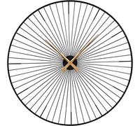 Saville Designs Iron Spoke Wall Clock, Black
