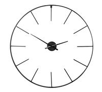 Saville Designs Metal Antique Skeletal Wall Clock, 80 cm Diameter, Black