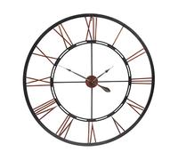 Saville Designs Millhouse Oversized Metal Skeleton Wall Clock,Black