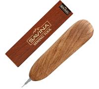 Savina Handmade Needle Threader for Hand Sewing - Hardwood Handle with Stainless Steel Hook (1cm Extended) for Easy Threading - Works with Sewing Machines & Small Eye Needles (Needle Threader)