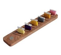 Savina Hardwood Bobbin Rack Organizer, 12-Slot Magnetic Spool Holder for Embroidery Floss, Sewing Thread Boards, Cross Stitch Storage (Wooden Thread Organizer ONLY)