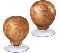 SAVINA Ruler Knob - Wooden Handle with Strong Suction Cup Grip - Comfortable Quilting Ruler Holder for Patchwork, Sewing, Cutting & Crafting Tools for Quilters (2)