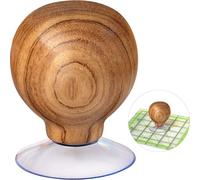 SAVINA Ruler Knob - Wooden Handle with Strong Suction Cup Grip - Comfortable Quilting Ruler Holder for Patchwork, Sewing, Cutting & Crafting Tools for Quilters (1)