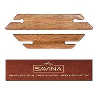 Savina Small Wooden Beveled Inkle Weaving Shuttle - Handcrafted Knitting Weaving Loom Tools Shuttle for Weaving DIY Craft Weaving Accessories, SVN-WBIWS-001