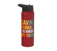 Saving Animals is Kinda My Thing Stainless Steel Insulated Water Bottle