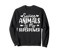 Saving Animals Is My Superpower Pet Adoption Animal Rescue Sweatshirt