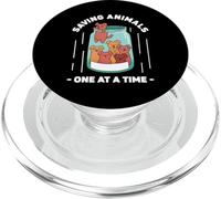 Saving Animals One At A Time Rescuing Save Animal Rescue 1 PopSockets PopGrip for MagSafe