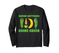 Saving Batteries Going Green Naughty Women's Raunchy Long Sleeve T-Shirt