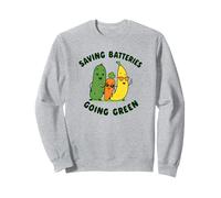 Saving Batteries Going Green Naughty Women's Raunchy Sweatshirt