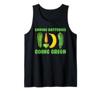 Saving Batteries Going Green Naughty Women's Raunchy Tank Top