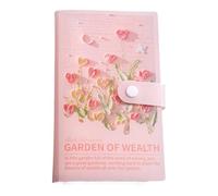 Saving Book, 100 Envelope Savings Challenge 3D Oil Painting, Cash Planner Wallet Portable Notebook Bill Finance Management Payment Storage for Home