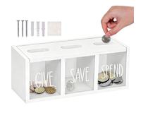 Saving Box Organizer | Wooden Wall Mural with Transparent Window
