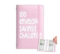 Saving Budget Planner - 15cm Envelope Money Saving, 100 Days Binder Envelopes, Financial Tracker Folders | Cash Stuffing Organizer Wallet for Budget Tracking Women Men Adults Home School