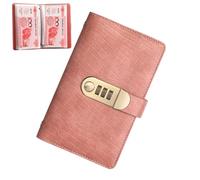 Saving Challenge Book, Cash Money Saving Binder with Combination Lock, Vintage 100-Page Budget Planner Journal for Beginners Students Couples Women Family Home Finance Goal Tracking