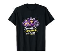 Saving Dreams and Lives Nurse Night Shift Graphic T-Shirt