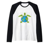 Saving Earth No Planet B Turtle Make Everyday Earth Day Raglan Baseball Tee