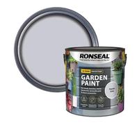 SAVING HUB 2.5L Garden Paint - Exterior Wood Tins - Garden Furniture Colors Paints Outdoors - Benches, Metal, Brickwork, Plants Pots Paint - Fade Resistant (Pewter Grey)