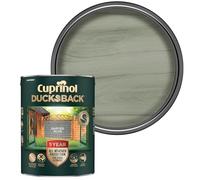 SAVING HUB Ducksback Fence Paint 5L - Garden Fence&Shed Paints - Non Drip Formula, for Rough Sawn Wood - Water Repellent Frost Protection, Sheds Fences Paint - Wooden Fences Paints (Dusted Aloe)