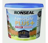 SAVING HUB Fence & Shed Paint 5L - Outdoor Wood Paint - Dry in 4 Hours (Tudor Black Oak)