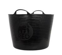 SAVING HUB Flexible Tub 14 Litre - Garden Home Plastic Basket - Multipurpose Storage Container - Toys, Laundry, Gardening, Flexi Tubs - Lightweight Strong Tub Trugs (Small, Black)