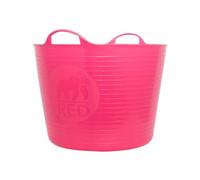 SAVING HUB Flexible Tub 14 Litre - Garden Home Plastic Basket - Multipurpose Storage Container - Toys, Laundry, Gardening, Flexi Tubs - Lightweight Strong Tub Trugs (Small, Pink)