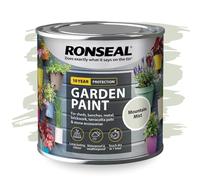 SAVING HUB Garden Paint 250ml - Exterior Multi-Surface Paint for Wood, Fence, Brick, Metal, Stone & Terracotta - Waterproof Weather Resistant Matt Finish for Sheds, Garden & Outdoor Use Mountain Mist