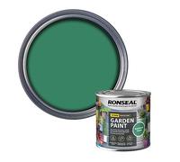 SAVING HUB Garden Paint 250ml - For Outdoor Furniture Wood, Benches, Metal, Brickwork, Terracotta - Exterior Wood Paint Waterproof & Weatherproof Touch Dry In 1 Hour (Rainforest Green)