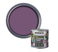 SAVING HUB Garden Paint 250ml - For Outdoor Furniture Wood, Benches, Metal, Brickwork, Terracotta - Exterior Wood Paint Waterproof & Weatherproof Touch Dry In 1 Hour (Purple Berry)