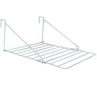 SAVING HUB Over Door Drying Rack - 7m Airer - Metal - Laundry Towel Clothes Utility Drying Balcony Caravan Rail - Horizontal Storage