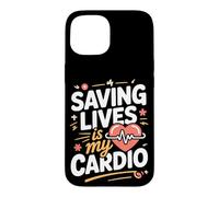 Saving Lives Is My Cardio Paramedic EMT EMS Case for iPhone 15