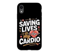 Saving Lives Is My Cardio Paramedic EMT EMS Case for iPhone XR