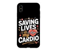 Saving Lives Is My Cardio Paramedic EMT EMS Case for iPhone XS Max
