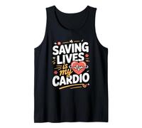 Saving Lives is My Cardio Paramedic EMT EMS Tank Top