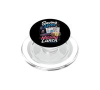 Saving Lives Missing Lunch Nurse PopSockets PopGrip for MagSafe