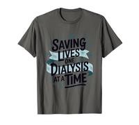 Saving Lives One Dialysis at a Time, Nephrologist Nurse T-Shirt