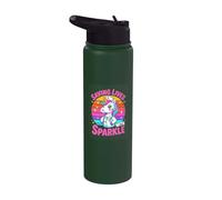 Saving Lives with Sparkle Nurse Unicorn Rainbow Stainless Steel Insulated Water Bottle
