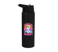 Saving Lives with Sparkle Nurse Unicorn Rainbow Stainless Steel Insulated Water Bottle