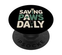 Saving Paws Daily Animal Rescue Pet Lover PopSockets Adhesive PopGrip