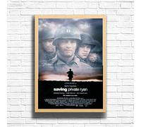 Saving Private Ryan, 90s Movie Print Vintage Nostalgic Film Poster, A4 and A3 Size Frame Options, Home, Pub, Café, Bar Decoration Wall Art Print, House gift for movie lovers (A4 Framed (Oak))