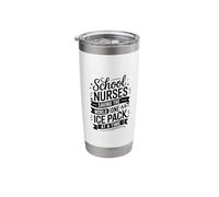 Saving The World One Ice Pack At A Time, School Nurses Stainless Steel Insulated Tumbler