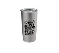 Saving The World One Ice Pack At A Time, School Nurses Stainless Steel Insulated Tumbler